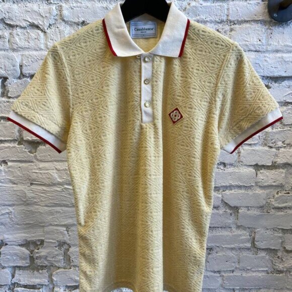CASABLANCA MEN NWT POLO T-SHIRT LARGE SIZE - Picture 1 of 5